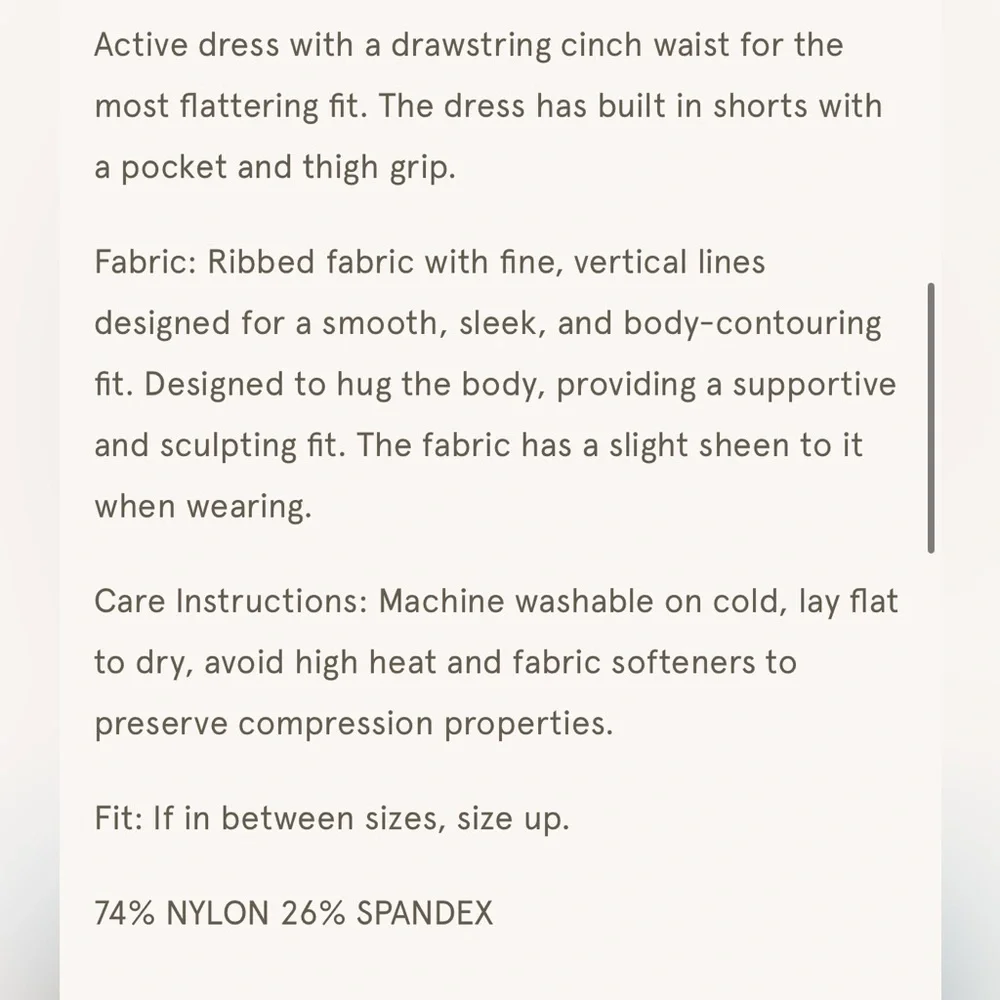 Salt Project Refine Ribbed Do Anything Active Dress - Picture 7 of 7
